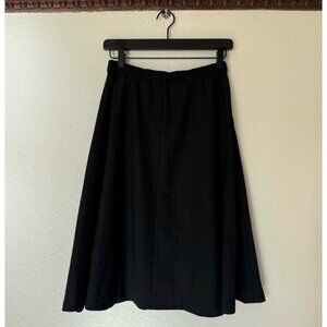 Zara Black Midi Skirt with Pockets